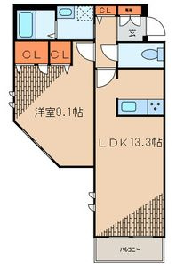 プロミネンス　ビューの間取り|間取りです。