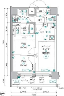 ベルシード墨田の間取り
