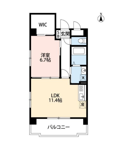 田中ハイツの間取り