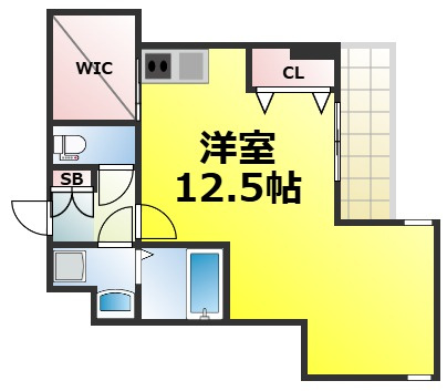 【間取り】 | ドゥーエ南堀江 仲介手数料無料