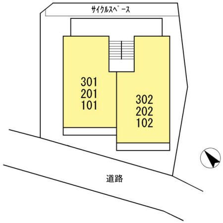 D-room上馬の区画図