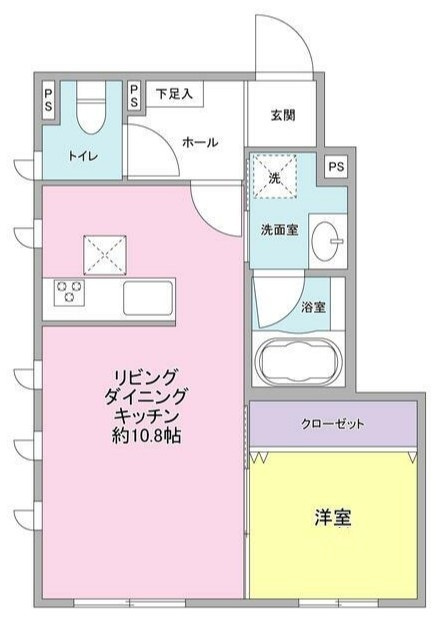 アトール上野毛の間取り|間取りです。