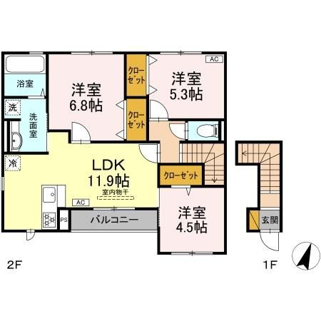 なんてんの郷　Ⅱの間取り