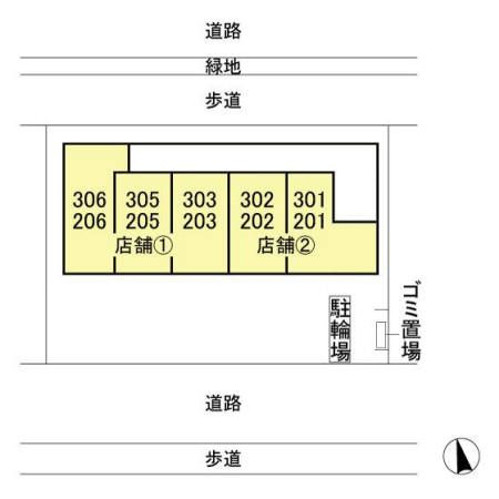 アスタリスクの区画図