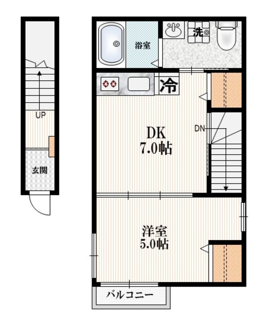 ローズガーデンの間取り|★間取図★角部屋三面採光