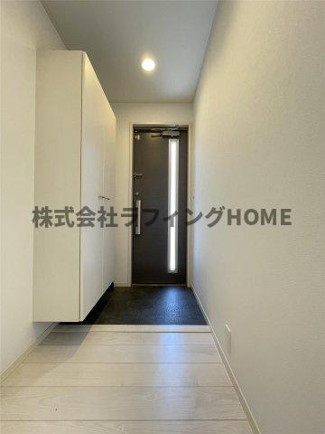 久留米市六ツ門町のアパートの玄関|玄関です