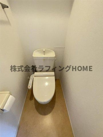久留米市六ツ門町のアパートのトイレ|トイレもきれいです