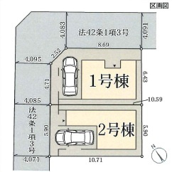 大阪市都島区東野田町4丁目　1号棟の区画図