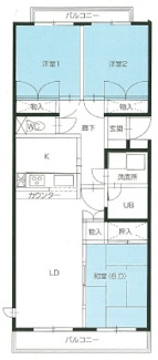 【間取り】 | 牛久ロイヤルレジデンスAⅢ型 | Ⅲ型