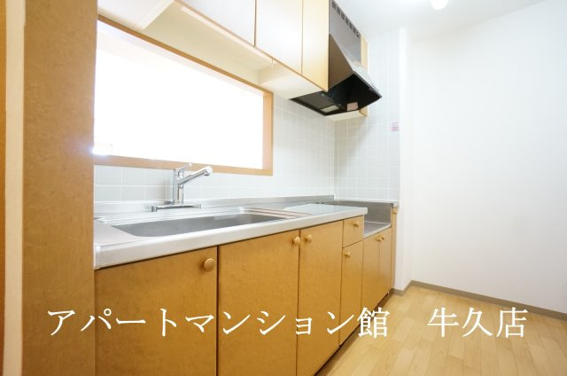 牛久ロイヤルレジデンスAⅢ型のキッチン