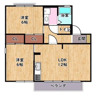 【間取り】 | グリーンタウン杉原