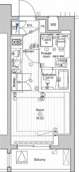 【間取り】 | PREMIUM CUBE大井町#mo | 間取り図