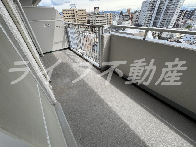 緑橋レックスマンション　仲介手数料無料のバルコニー|暖かな日差しのふりそそぐバルコニー