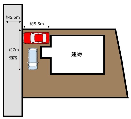 中古戸建　富士市大淵　Rの区画図|

