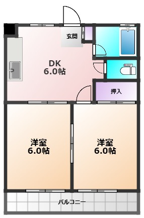 コーポ嶋田Ⅰの間取り