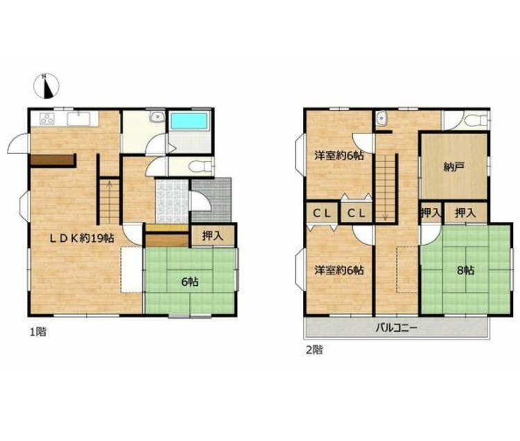 中古戸建　富士市今泉Rの間取り