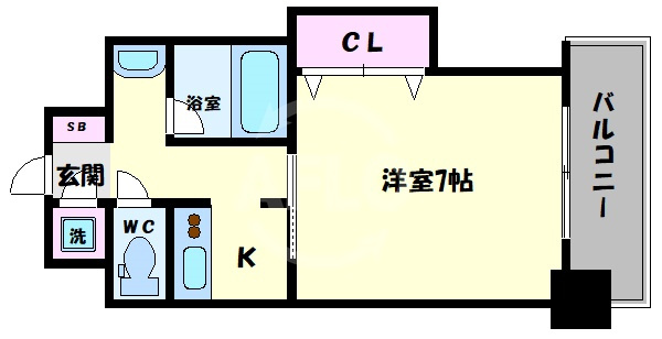 ブリリアン夕陽丘の間取り|ブリリアン夕陽丘　間取り