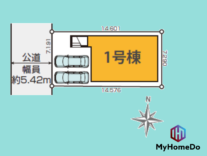 北区東味鋺　4期の区画図