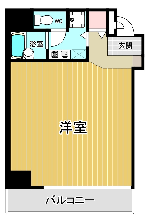 大阪市中央区博労町４丁目の店舗事務所の間取り