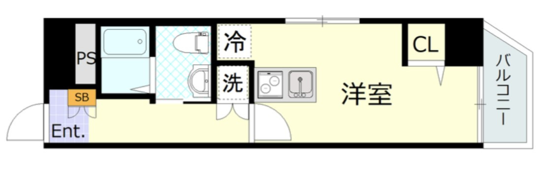 シャンボール門前仲町の間取り|間取りです。