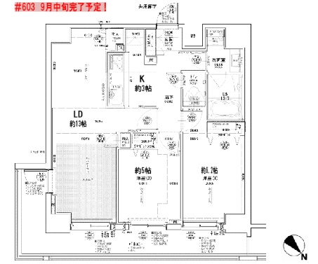 北区中十条４丁目の賃貸マンションの間取り