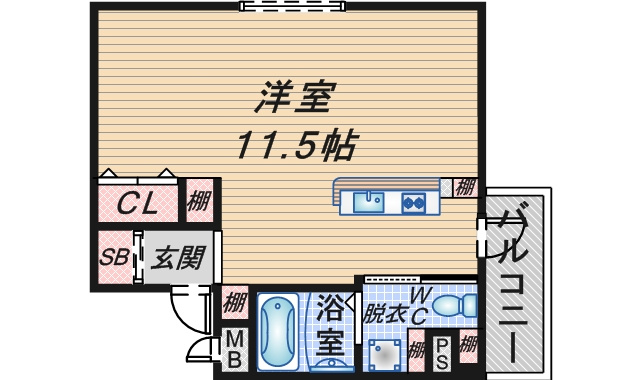 Lumiere豊中の間取り