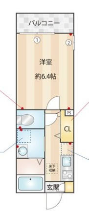 ミハス柏Ⅱの間取り