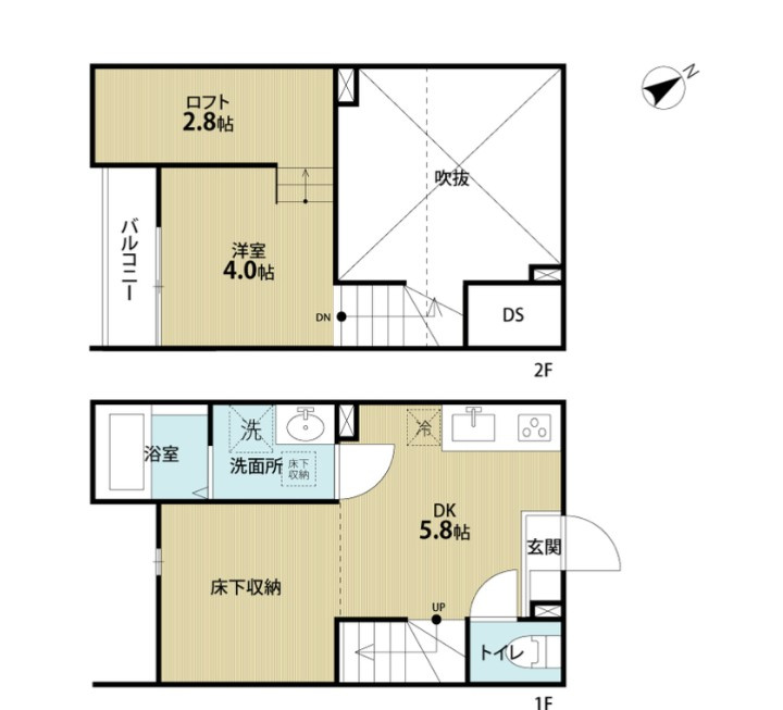 io（イオ）の間取り