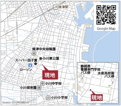 焼津市東小川2丁目  全2棟の地図