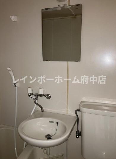 フラット程久保の洗面所