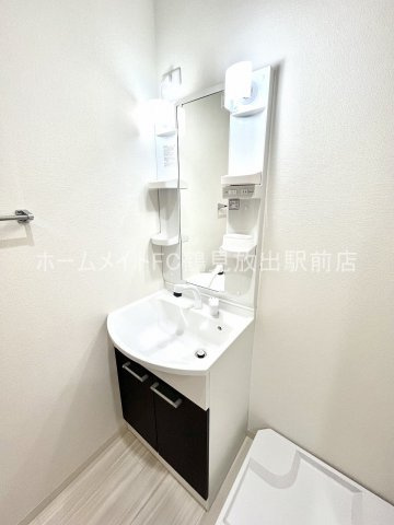 大阪市城東区中浜３丁目のアパートの独立洗面台