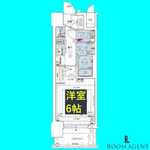 エステムコート名古屋新栄Ⅱアリーナの間取り