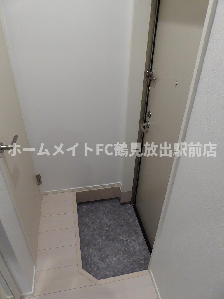 大阪市鶴見区今津南１丁目のアパートの玄関