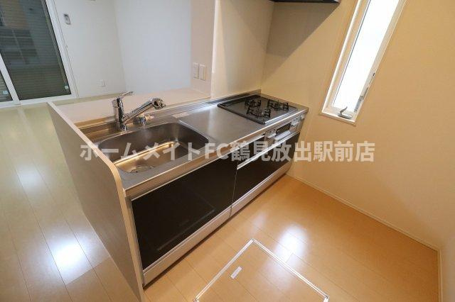 東大阪市森河内西１丁目のアパートのキッチン