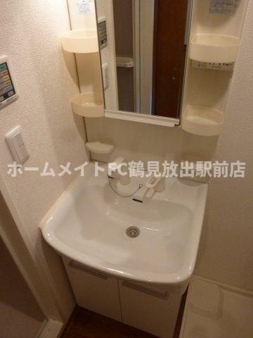 大阪市鶴見区放出東１丁目の賃貸マンションの独立洗面台