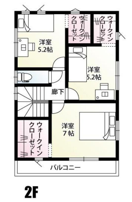 鴻巣市大間（2区画）1号棟の間取り