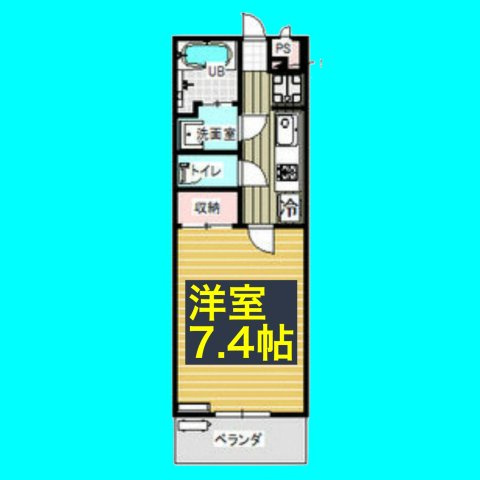 belle ville Hiranaka(ヴェル　ヴィル　ヒラナカ)の間取り