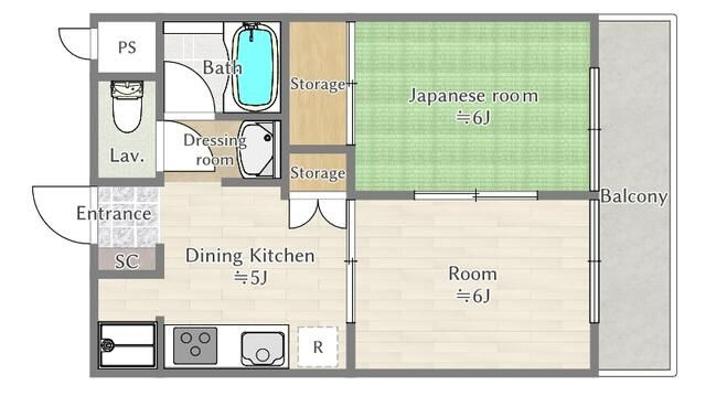 レジデンス水村 の間取り