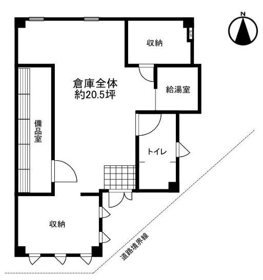 東三国４丁目１階倉庫部分の間取り