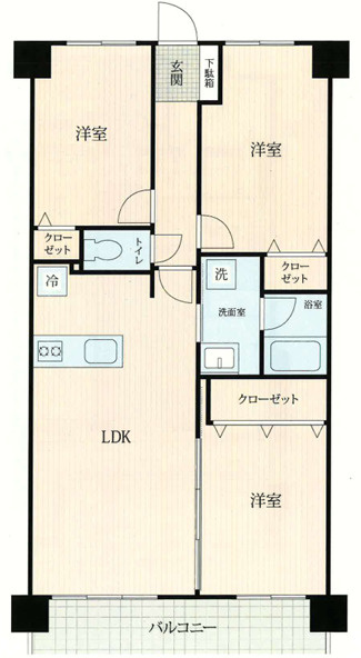 【間取り】 | アンピール板付南☆仲介手数料無料☆