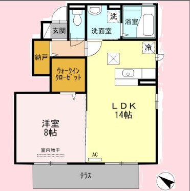 ラーク　Bの間取り