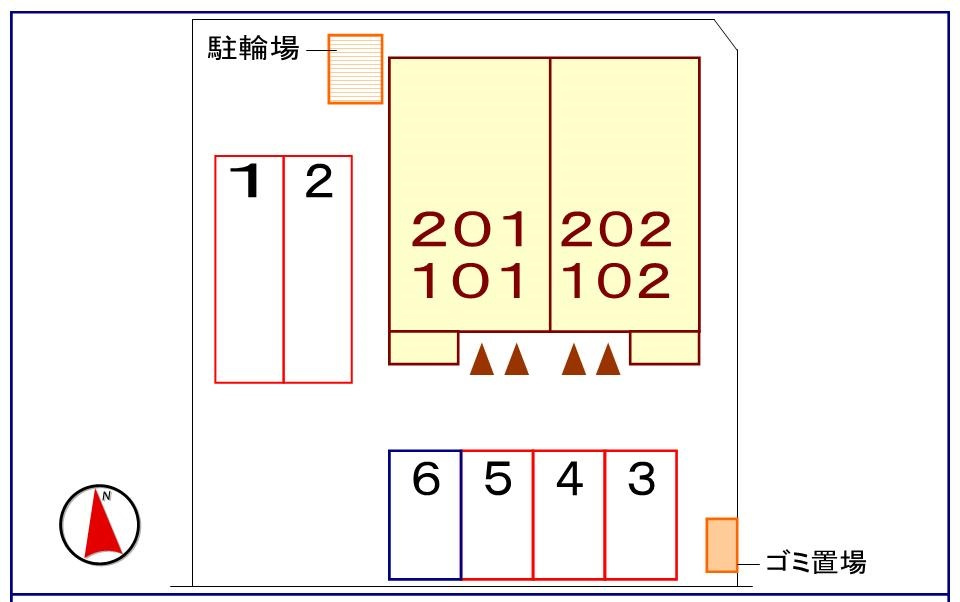 高瀬川ハイツ　Ⅰの駐車場|駐車場
