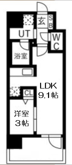 【間取り】 | ソルテラスUMEDA NORTH