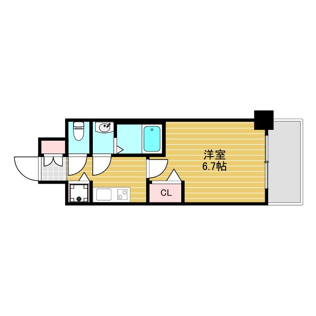 べラジオ三国駅前の間取り