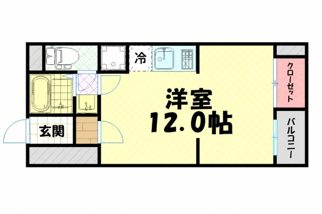 【間取り】 | ラムール難波南