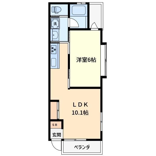 ベルコート千田の間取り|間取りです。
