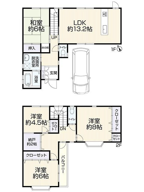 片山町4 中古戸建の間取り|3LDKの物件です