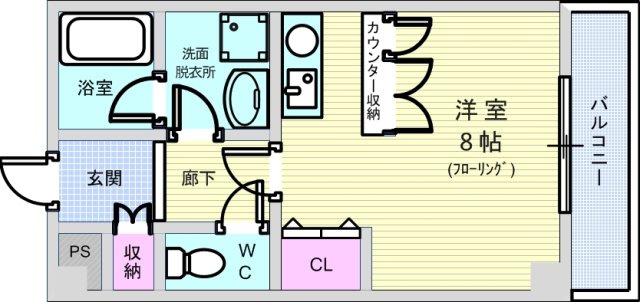 クレール蛍池の間取り