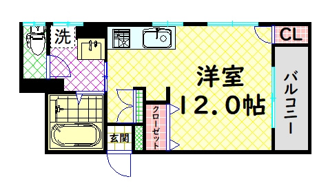 【間取り】 | ミアカーサ堺東