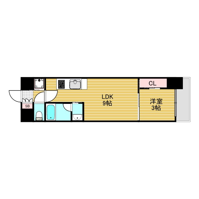 リビオメゾン新大阪の間取り